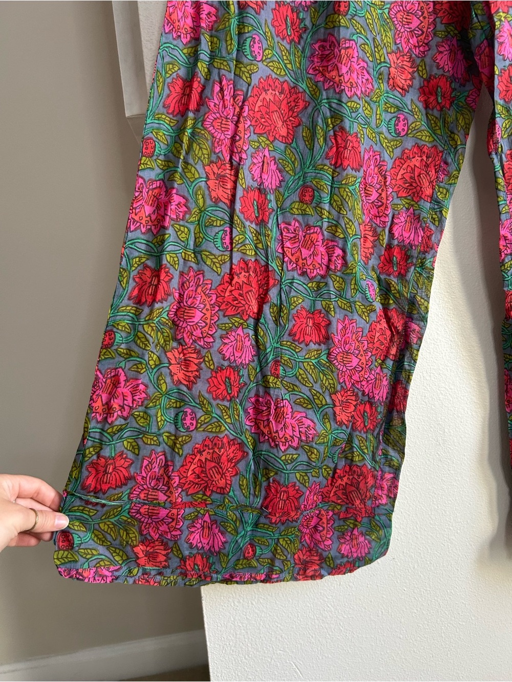 NWT NATURAL LIFE Floral Button-Front Dreamy Lightweight Cotton Pajama Set Size L - Picture 13 of 15